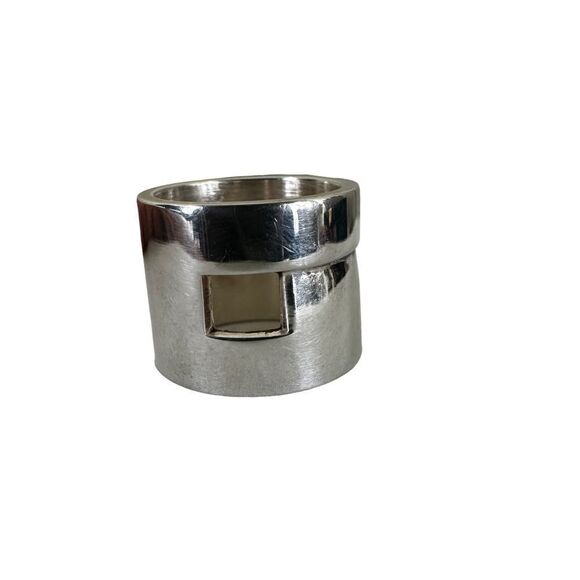 Gucci G Logo Sterling Silver Ring W/ Certificate of Authenticity Size 5.5 - Picture 1 of 10